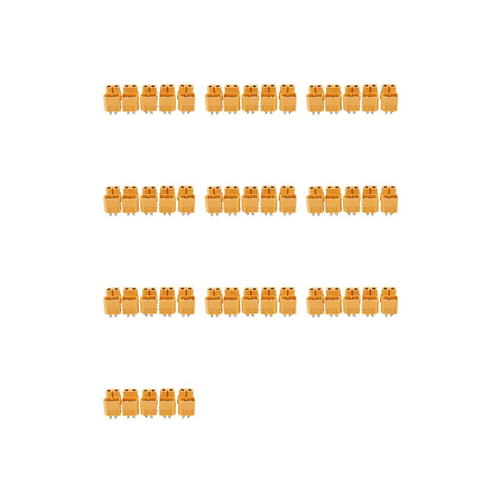 50Pairs Rc Xt60 Male & Female Pair Battery Connector + Heat Shrink 6033970302434