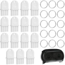 Universal Paper Towel Dispenser Key Set 1.9in Durable Plastic with Metal Ring Organizer
