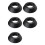 5X Supporto per Palla, Supporto per Display Basket nel Plastica per Calcio, Pallone da Basket, Nero 1