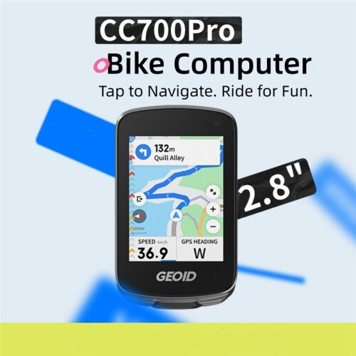 GEOID CC700 Pro Bicycle Computer GPS 2.8-Inch Touchscreen Bike Speedometer Global Map Navigation Cycling Odometer for Strava 2