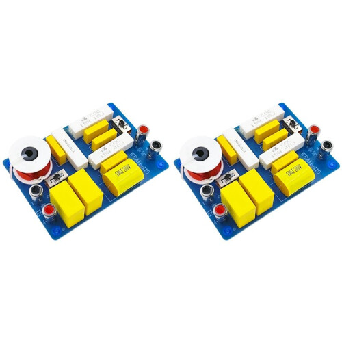 2X Single Ways HiFi Speaker Frequency Divider Hi-Fi Pure Tweeter Audio Crossover Filter Distributor DIY Speaker Filter