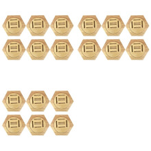 18X Simple Wooden Medal Rack Hexagonal Wall Medal Rack Decorative Wall Mount Bedroom and Living Room Medal Storage Rack