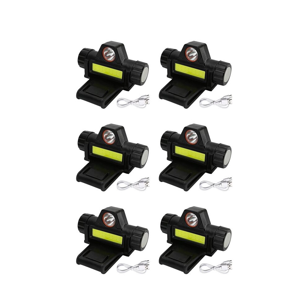 6X Rechargeable Welding Helmet Light Versatile Headlamp Flashlight With Mount Holder, Automatic Dimming,Strong Headlight 6031070616871