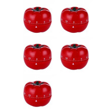 5X 1-60min 360 Degree Fashion Cute Indoor Kitchen Practical Tomato Mechanical Countdown Timer