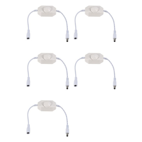 5X 12V / 24V 6A LED Dimmer Controller Adjust Brightness for Easy Color Clear, White