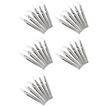30-Delige Precisie-Keramische Omgekeerde Soldeerpincet, Niet-Geleidende, Antimagnetische Puntige en Gebogen Pincetset