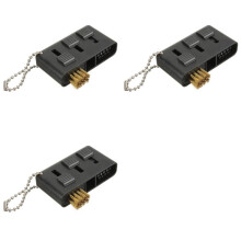 3X Set of 3 in 1  Club Brush  Cleaner Black