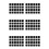 144 Pcs 30mm X 30mm Plastic Ribbed Square End Caps Tube Insert Black 1