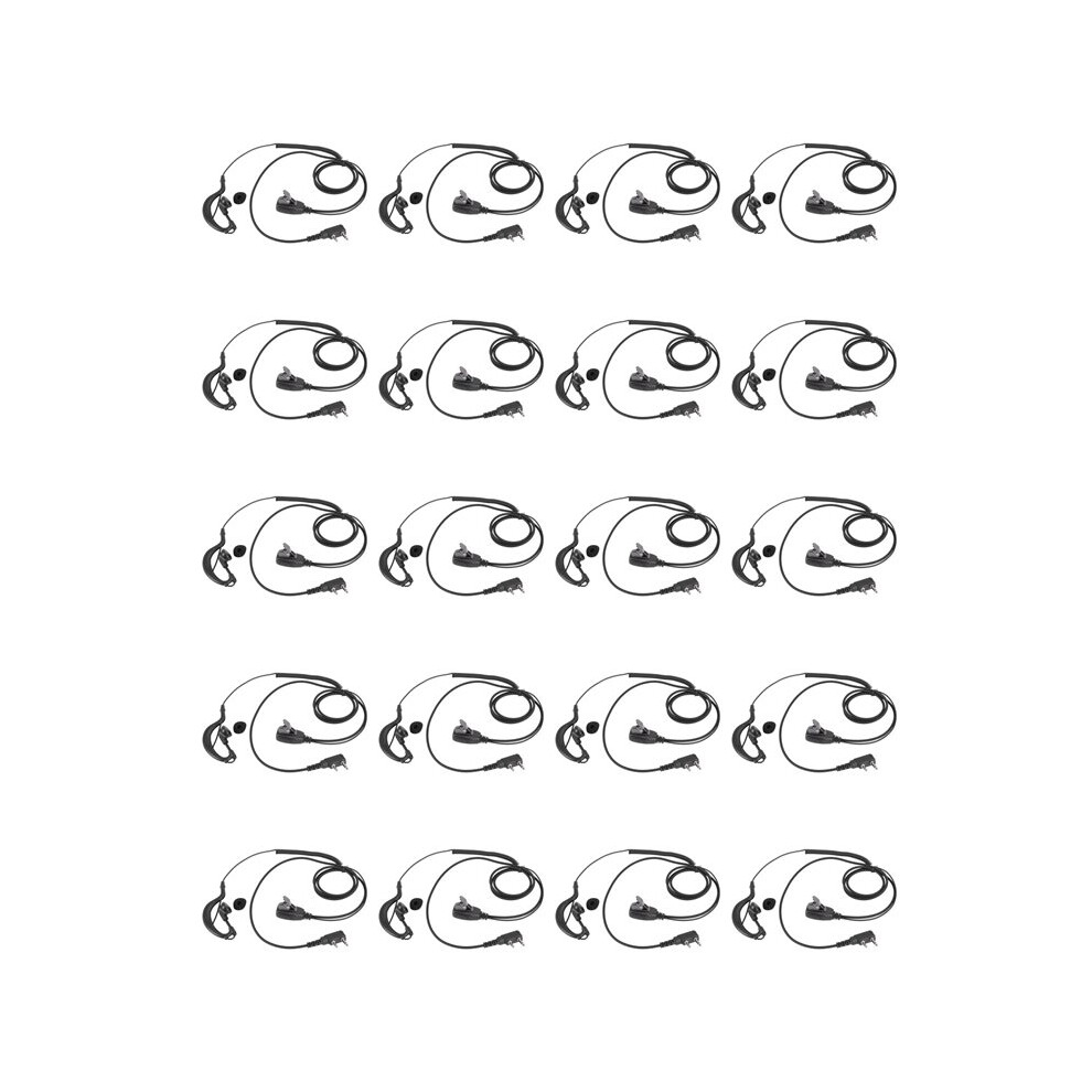 20X 2Pin G Shape Earpiece Ptt Mic Ear Hook Headset For Puxing Wouxun Radio 6031612569238