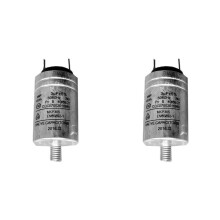 2X Dishwasher Parts Aluminum Housing Capacitor MKP-3UF 450VAC