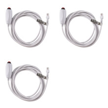 3X Verpleegkundige Beller Kabel 6P4C Verpleegkundige Oproep Apparaat Noodoproep Universele Vervangende Kabel 3 Meter met Drukknop