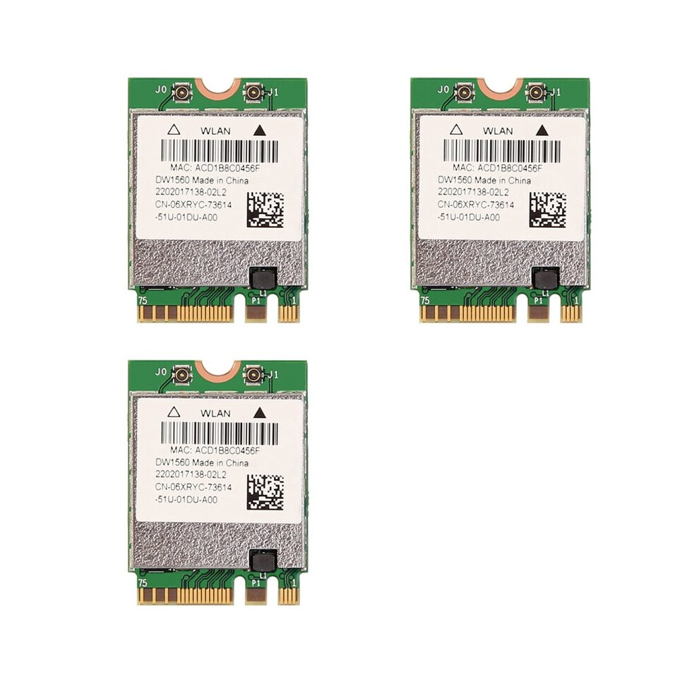 3X Bcm94352z Dw1560 M.2 Wifi Adapter Wireless Card 1200Mbps 802.11Ac 2.4Ghz/5G 4.0 Ngff Card For Os 6033987875495