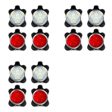 3X 12 Pack USB Rechargeable Bike Light Set Front and Rear LED Bicycle Light for Night Riding Bike Accessories