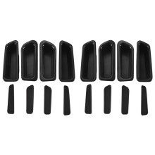 8x para  S60  XC60 2010-2017 Porta Lateral Caixa de Armazenamento Maçaneta da Porta Apoio de Braço Porta Bolso Bandeja de Armazenamento