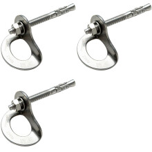 3X CAMNAL 25KN Mountaineering Rock Climbing Caving Bolt Hanger Plates for Permanent Anchor Point Equipment Outdoor