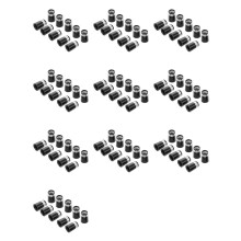 100 Pcs Sleeve Ferrule for Irons Tip Size 0.370 Plastic Ferrules Club Shafts Accessories,Silver
