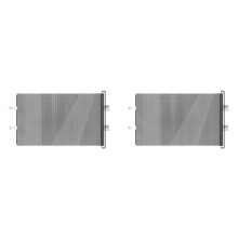 2X Retractable Pet Safety Gate Baby Barrier Indoor Mesh Fence Stair Barrier with Reinforced Strip Prevent