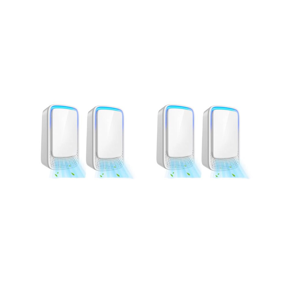 Quiet Plug-In Air Purifier For Home Negative Ionizer Technology For Bedroom Pet Kitchen Office 4 Pcs Uk Plug 6032262462153
