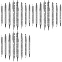 24 Pcs Caneta Bonita Bling Canetas de Diamante Presente de Natal Strass Canetas Esferográficas de Metal Estilo Canetas de Cristal Brilhante C