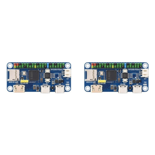 2X Waveshare RP2350-PiZero Development Board RP2350-PiZero Microcontroller 40Pin GPIO Interface for Raspberry Pi
