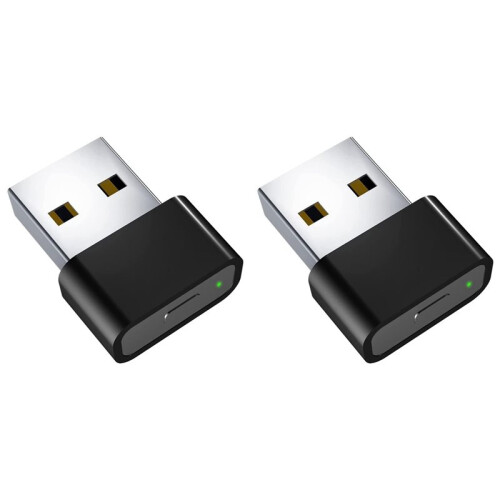 2X USB Mouse Jiggler Undetectable Mouse Mover Anti Computer Hibernation Mobile Cursor with Separate Mode and /OFF