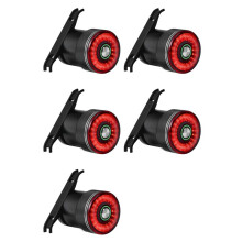 5X Brake Induction Bicycle Tail Light Bike Seatpost Saddle Rear Light Waterproof USB Charging Cycling Taillight