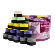 60pcs Tennis Racket Overgrip Sweat-Absorbing Soft Cushion Grip Tape for Squash Badminton Padel Racquet Handle Wraps