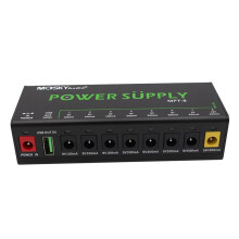 MOSKY MPT-8 Guitar Effect Pedal Power Supply 8 Isolated Output/ 5V USB Output for 9V 100-500Mah 18V 300Mah EU Plug