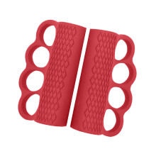 Sweat Resistant Exercise Grip Gym Handle For Weight-Red