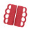 Sweat Resistant Exercise Grip Gym Handle For Weight-Red 1