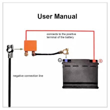 Draadloze Afstandsbediening voor Auto-Isolatieschakelaar, 12V 240A Accu-Isolator met LED-Display voor Auto, , ATV, Vrachtwagen, Boot