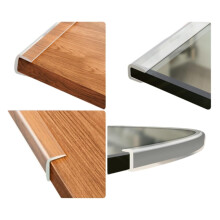 Clear PVC U Channel Edge Protector Strip for 67mm Furniture and Glass with Flexible Transparent Trim