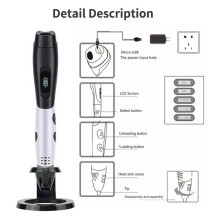 3D Pen DIY Three-Dimensional Painting Children Toys Printing Pens PLA Filament USB Output with Beautiful Case