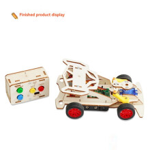 2X DIY Wooden Remote Control Car Kit Four-Wheel Drive Racing Car Science Experiment Kits for Teen Kids Gifts