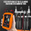 Fuel Injector Tester and Cleaner Tool Kit DIY Cleaning Tool Kit 8 Pulse Modes for Injector Tester 2 Simultaneously Test 5