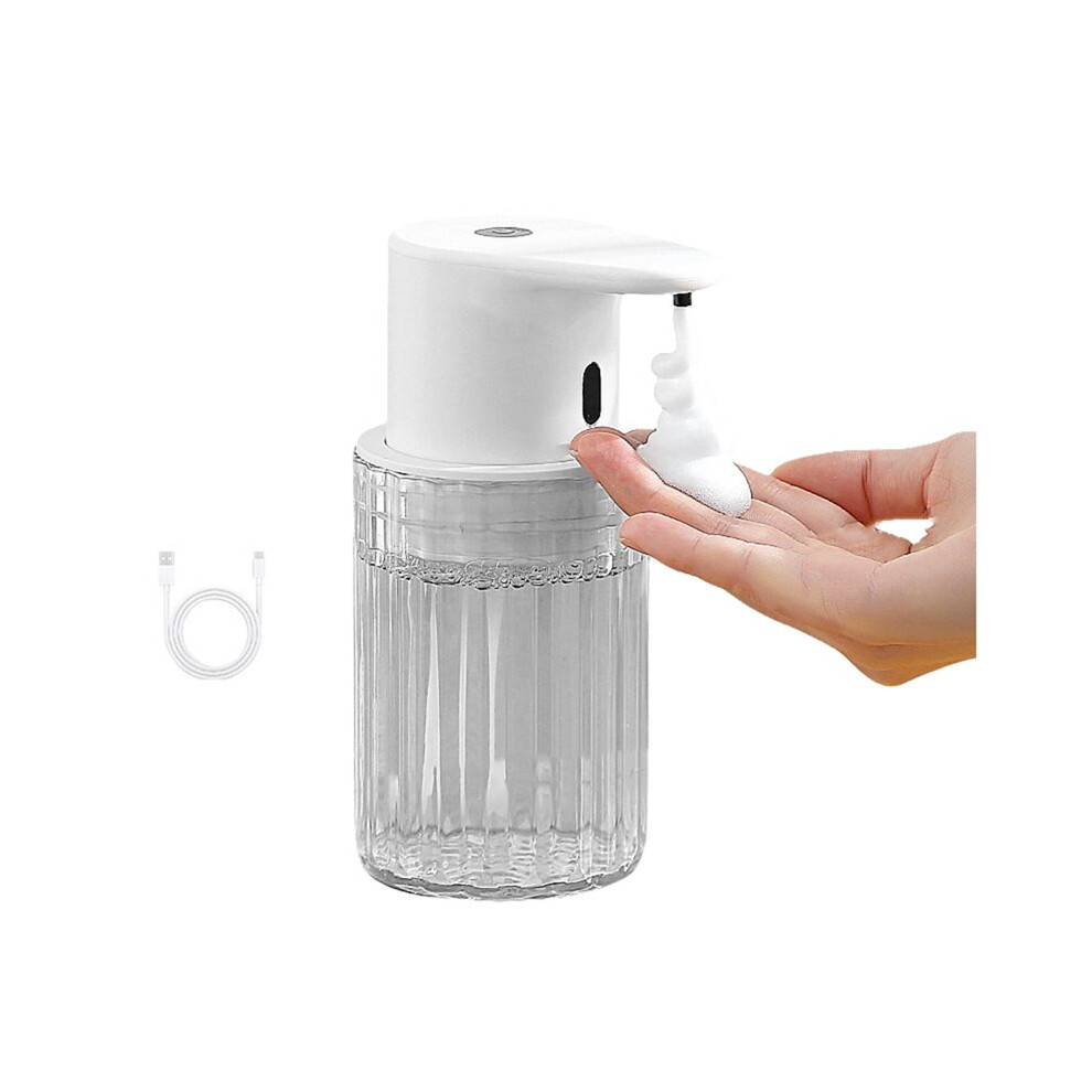 Tlily 300Ml Automatic Foam Soap Dispenser Rechargeable Foam Soap Dispenser Touchless Hand For Bathroom Kitchen A