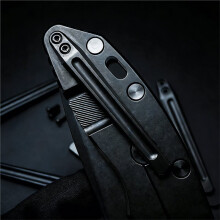 Folding Knife Titanium Deep Carry Pocket Clip Back Clamp for Hd XM18, XM24 Back Clip Accessories Black