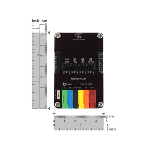 RainbowLink 4 Channel USB to RS485 RS232 TTL Serial Converter with 12V 5V 3.3V Power Output for IoT Dev Board Debugging 1
