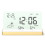 Clear Digital Clock with Base Transparent Large Screen Temp/Humidity/Date Display Electronic Clock Desktop Clocks B 6