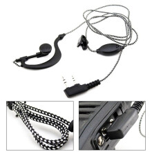 3X Fone de Ouvido 2PIN Microfone para Segurança de Rádio Walkie Talkie Interfone de Fone de Ouvido com Gancho de Alta Qualidade para UV5R