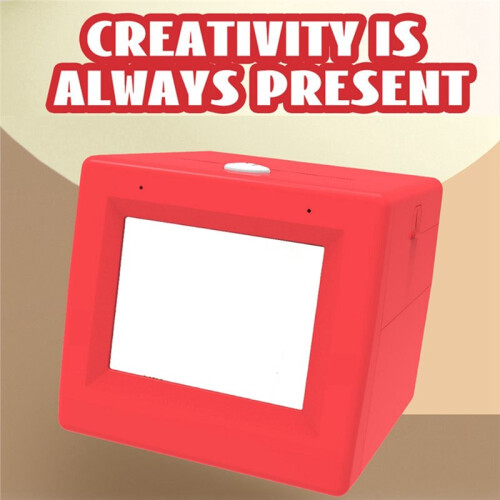Children'S AI Sticker Printer, Heat Transfer Printer, Voice-Generated Sticker Box, Children'S DIY Al  Printer A 2