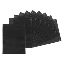 Bags 6x8 Inch Black 5 Mil Reclosable Plastic Bags 100 Pack for Jewelry and Storage