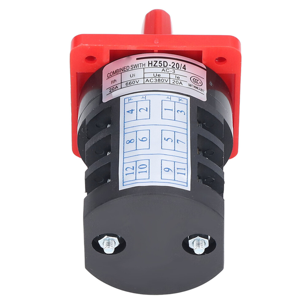 Berm Changeover Switch Rotary Knob 3 Pole 3 Position Accessory For Ac 380V 7611390376250