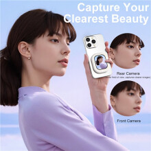 Magnetic Selfie Monitor Screen  Wireless Phone Rear Camera Selfie for Vlog Livestream Video Recording Phone Screen