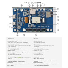 Placa de Desarrollo ESP32-P4-WIFI6 de 4,3 Pulgadas, Resolución de 480 X 800, 5 Puntos Táctiles, Wi-Fi 6 y BLE 5, con Cámara OV5647