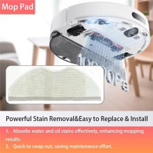22 Pcs Replacement Parts Compatible with S40/OV81 Robot Vacuum Cleaner Accessories Main Side Brushes Filters Mop Pads
