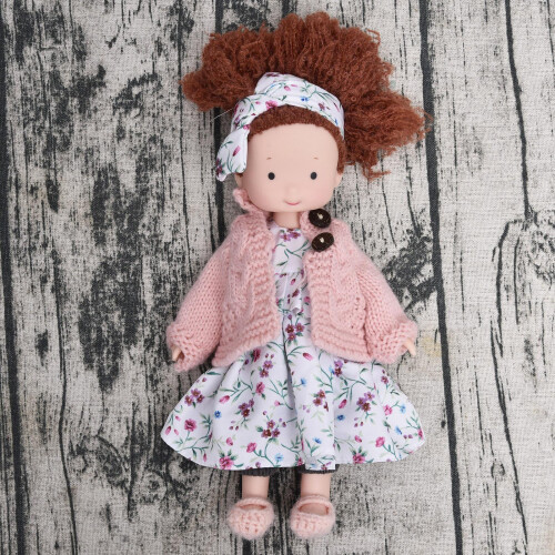 26cm Stoffpuppe handgefertigt 2