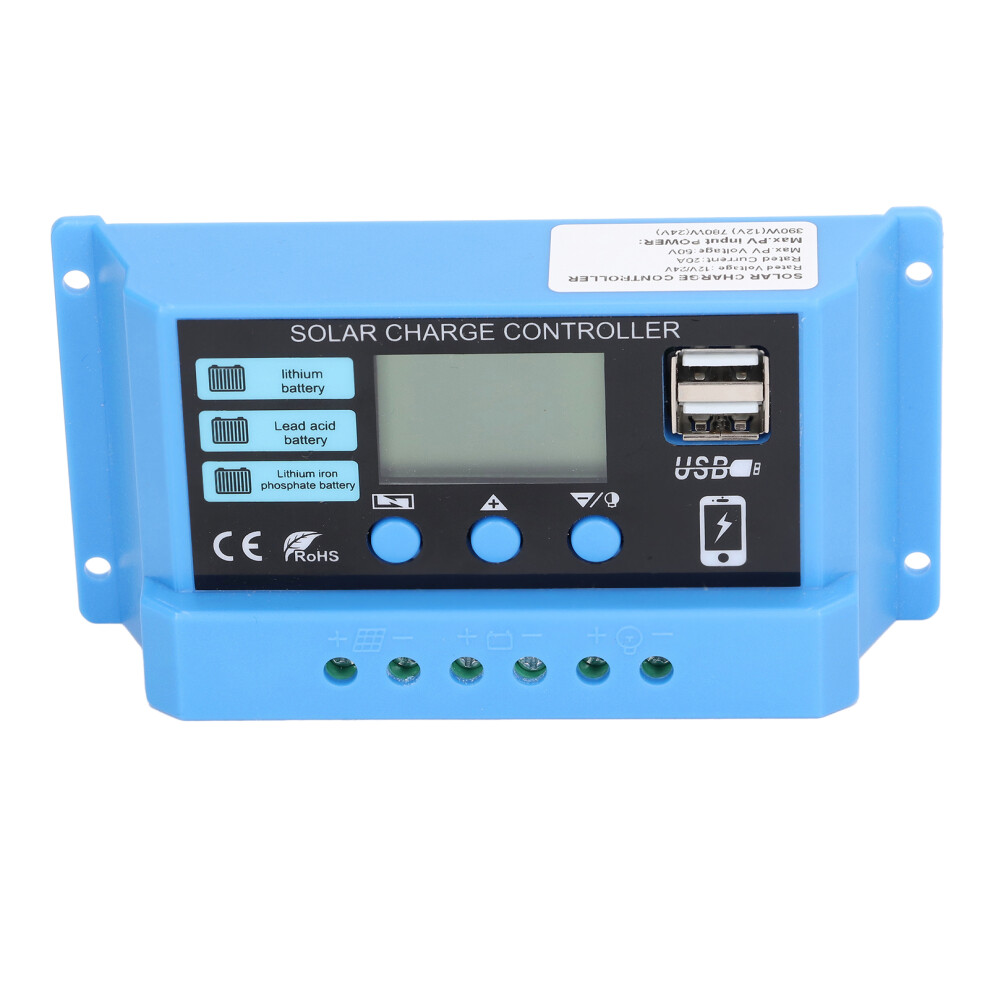 Solar Charge Controller 20A Pwm Dual Usb Output, Auto Charging Accessory 8491390376615