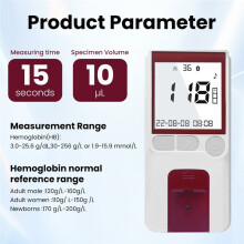 Rapid Hemoglobin Test Meter Strips Anemia Blood Test Home Use Hb Meter Blood Test Machine Blood Iron Tester Hypoxia