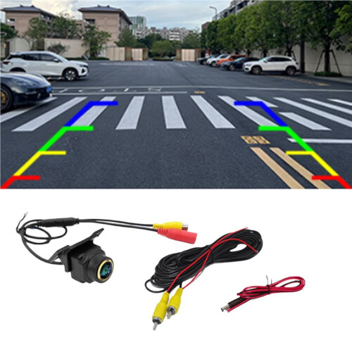2X Car AHD CVBS 720P Camera Car Intelligent Dynamic Trajectory Tracks Parking  Camera Rear View Reverse Camera